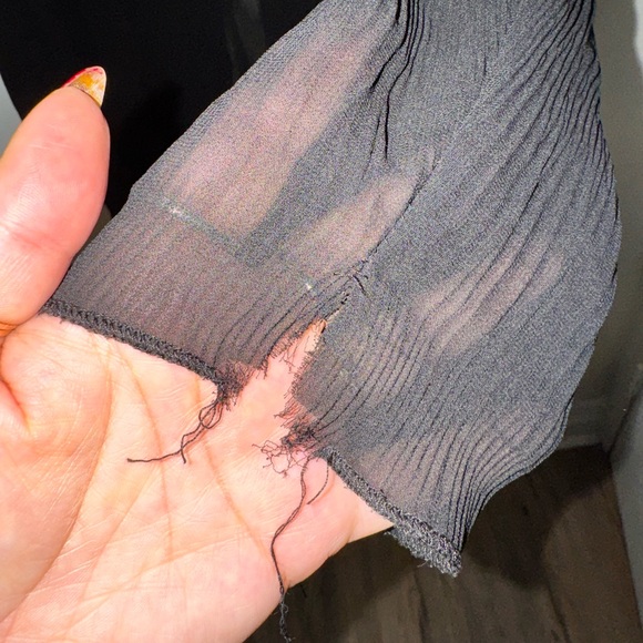 Missguided | Black Sheer Button Up - Picture 4 of 4